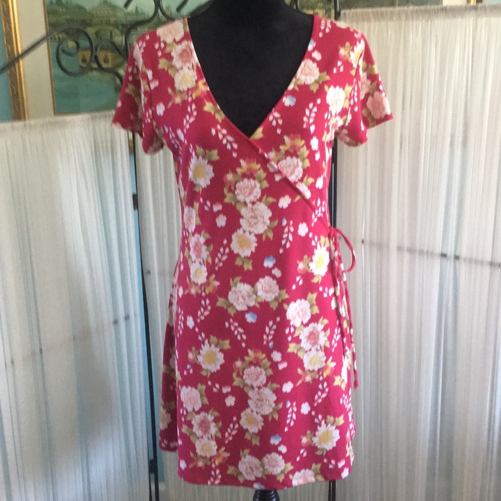 3/$30 Aeropostale Floral Wrap Dress